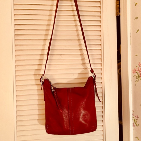 Coach 9326 Red Legacy Slim Duffle Crossbody Bag - Picture 1 of 12